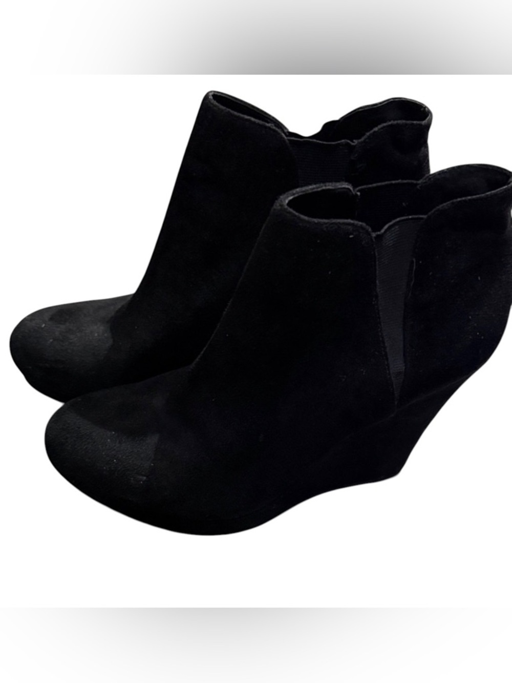 Jessica Simpson Suede Wedge Ankle Boots